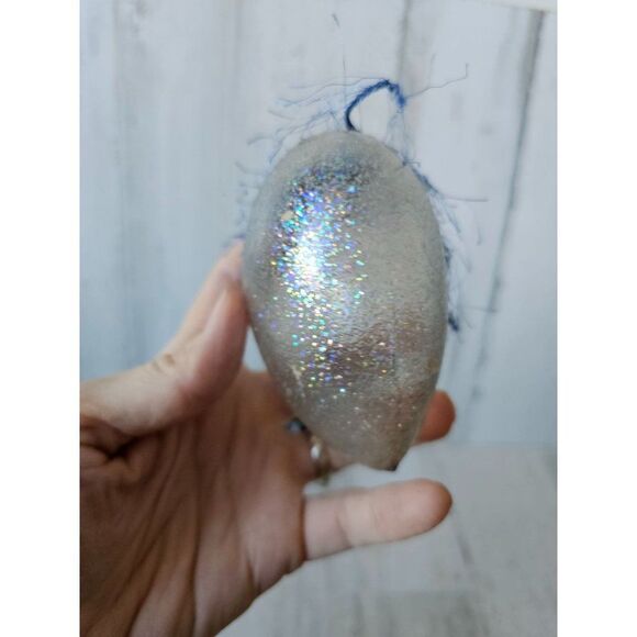 Glitter heart snowman star ornament Xmas tree - Picture 9 of 14